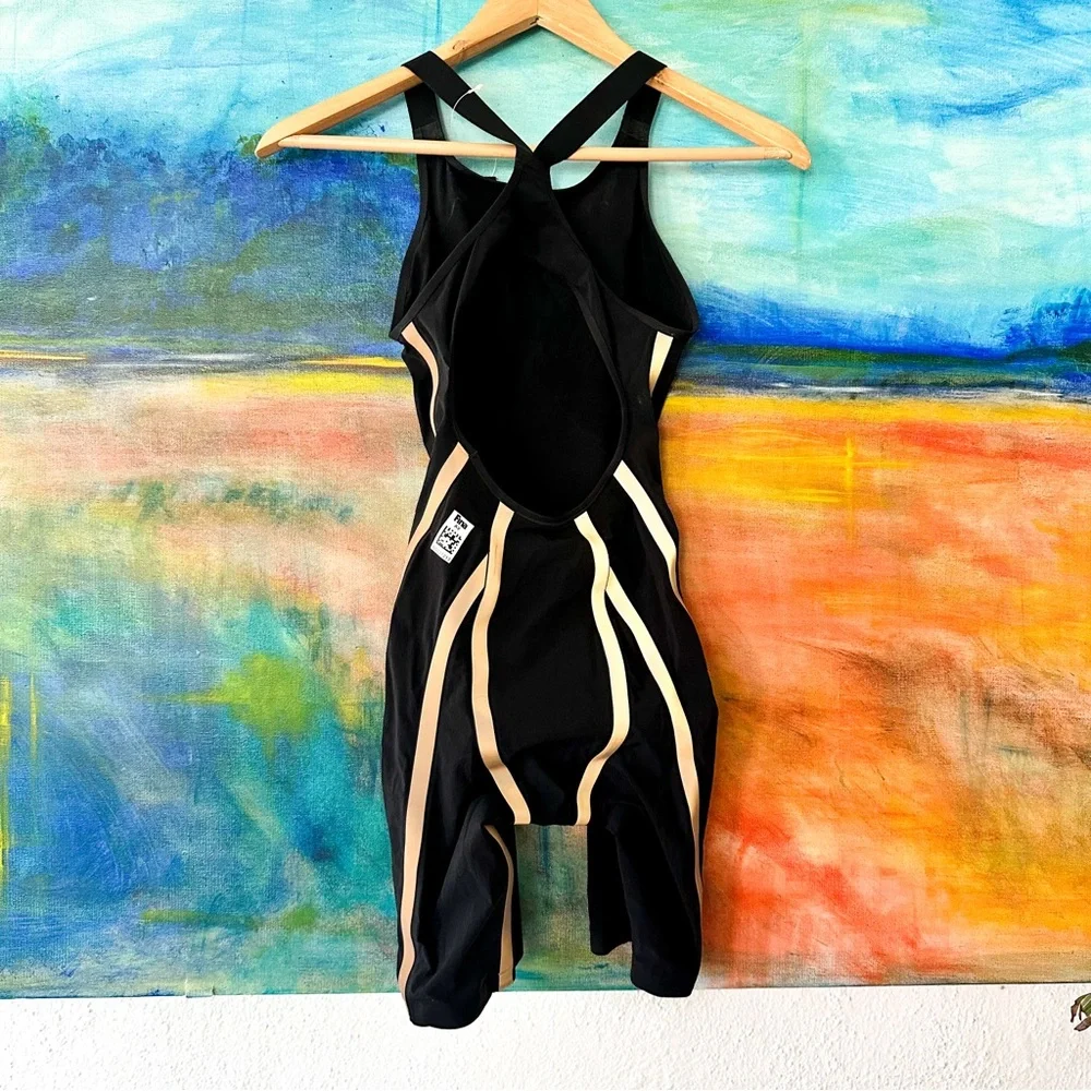 Adidas BNWT Womens Adizero FS OB W Black & Gold Tech Suit - Picture 6 of 6